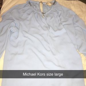 light blue Michael Kors shirt